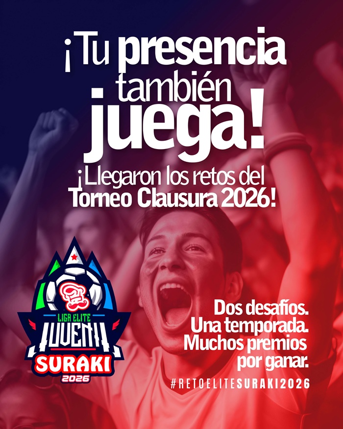 La Liga Élite Juvenil presenta el concurso “¡Vive tu Cancha! Reto Élite Suraki 2026”